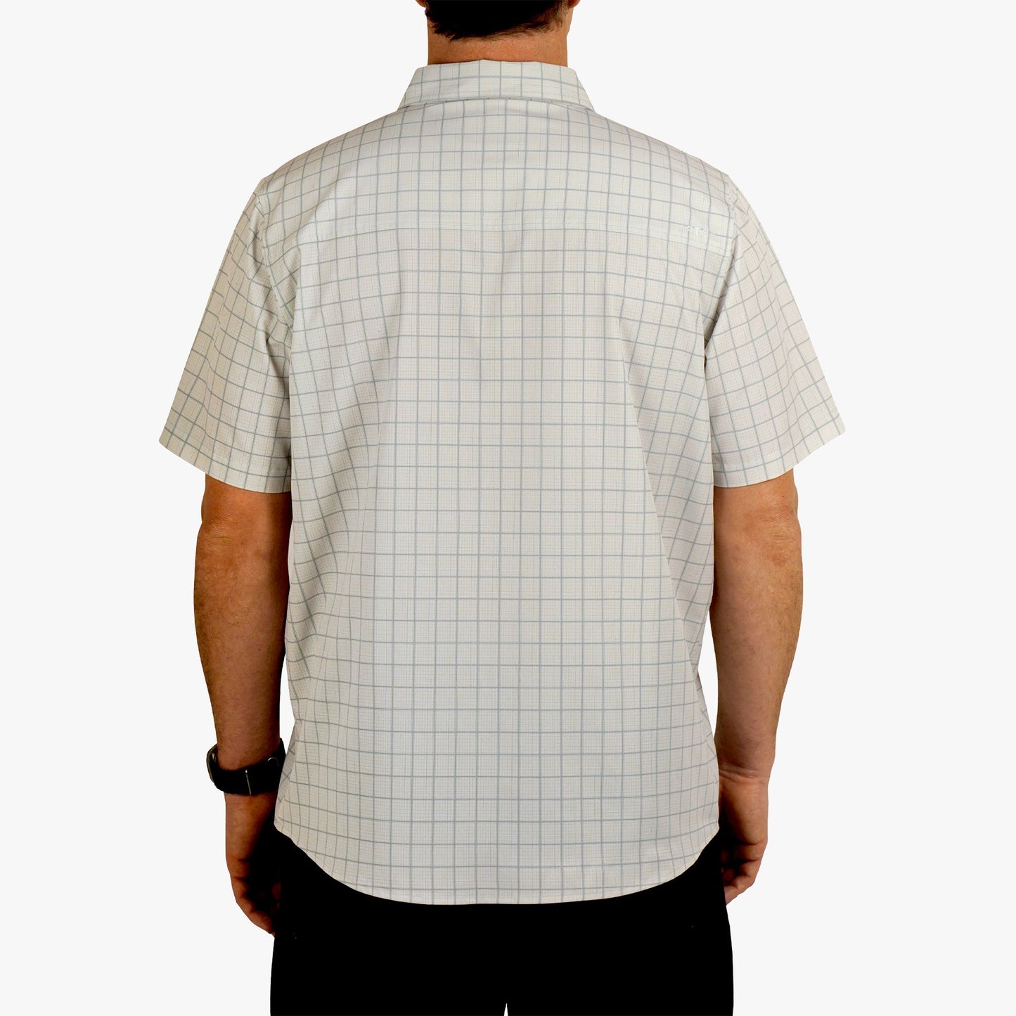 Mens Air O Mesh Printed SS Button Down Fishing Shirt - AFTCO