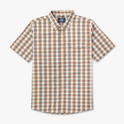 Mens Portside SS Button Down Fishing Shirt - AFTCO