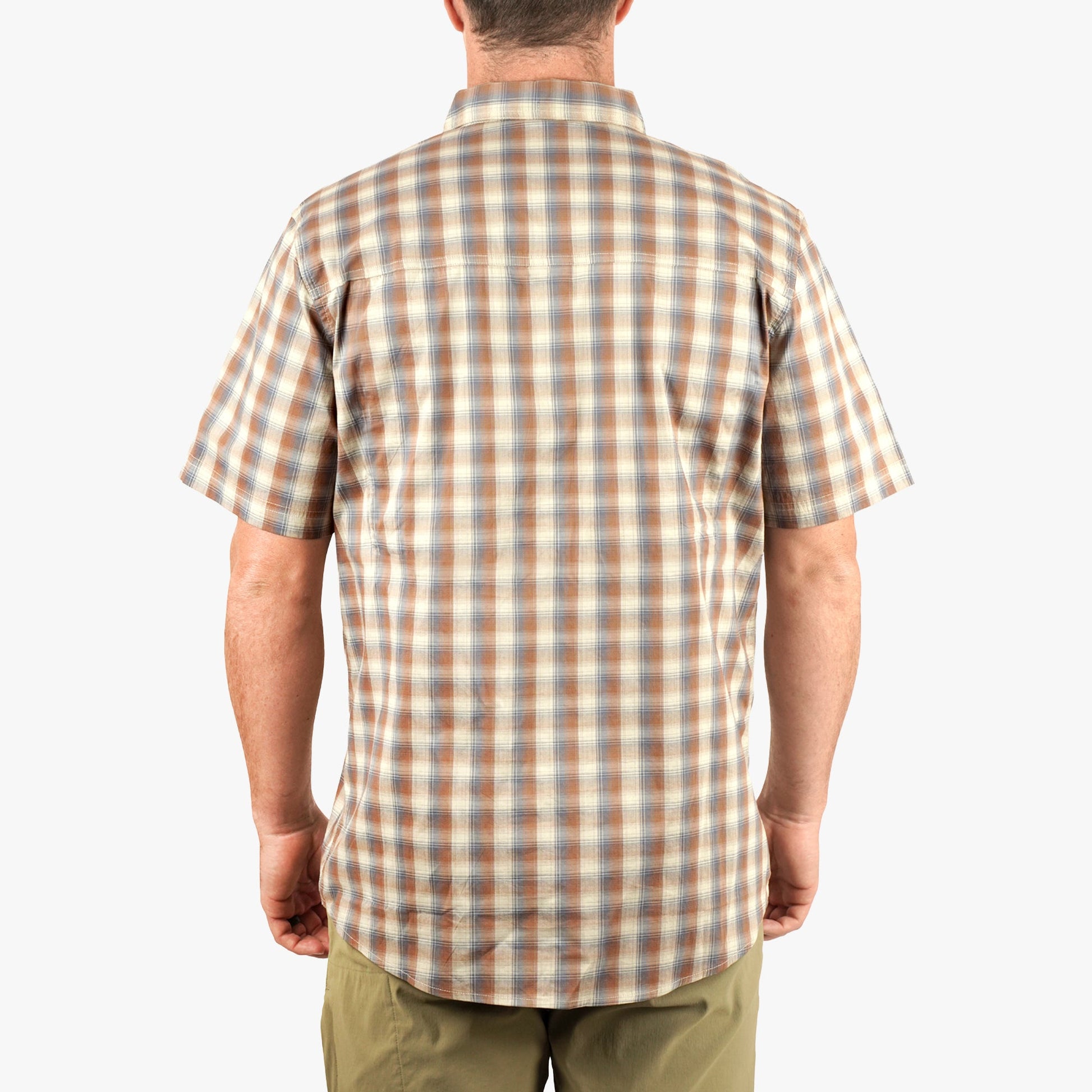 Mens Portside SS Button Down Fishing Shirt - AFTCO