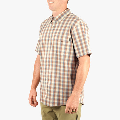 Mens Portside SS Button Down Fishing Shirt - AFTCO
