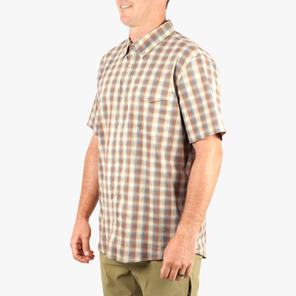 Mens Portside SS Button Down Fishing Shirt - AFTCO