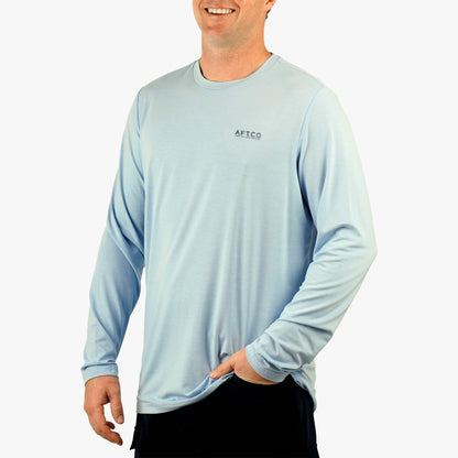Mens Ocean Bound LS UV Protection Fishing Shirts - AFTCO
