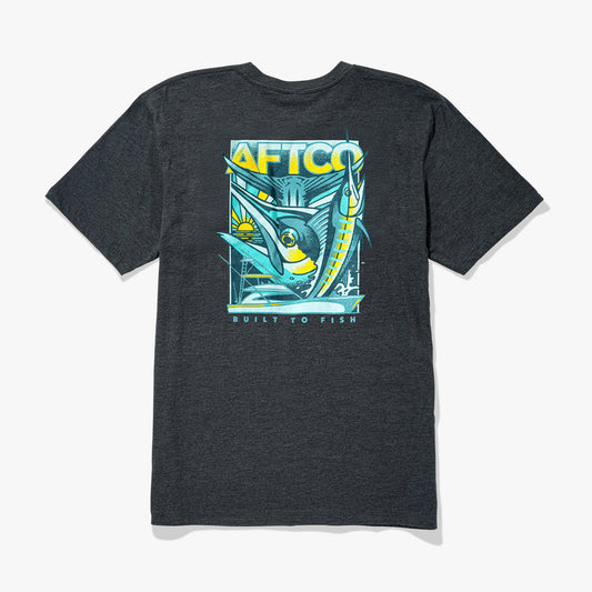 Mens Billed Short Sleeve Men's Fishing T-Shirt - AFTCO