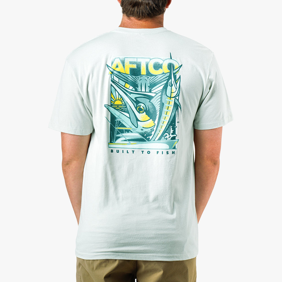 Mens Billed Short Sleeve Men's Fishing T-Shirt - AFTCO