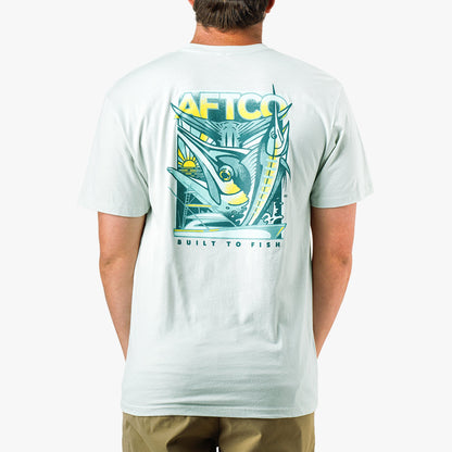 Mens Billed Short Sleeve Men's Fishing T-Shirt - AFTCO