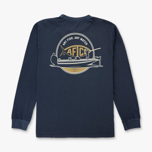 Mens Horizon Long Sleeve Fishing Tee Shirt - AFTCO