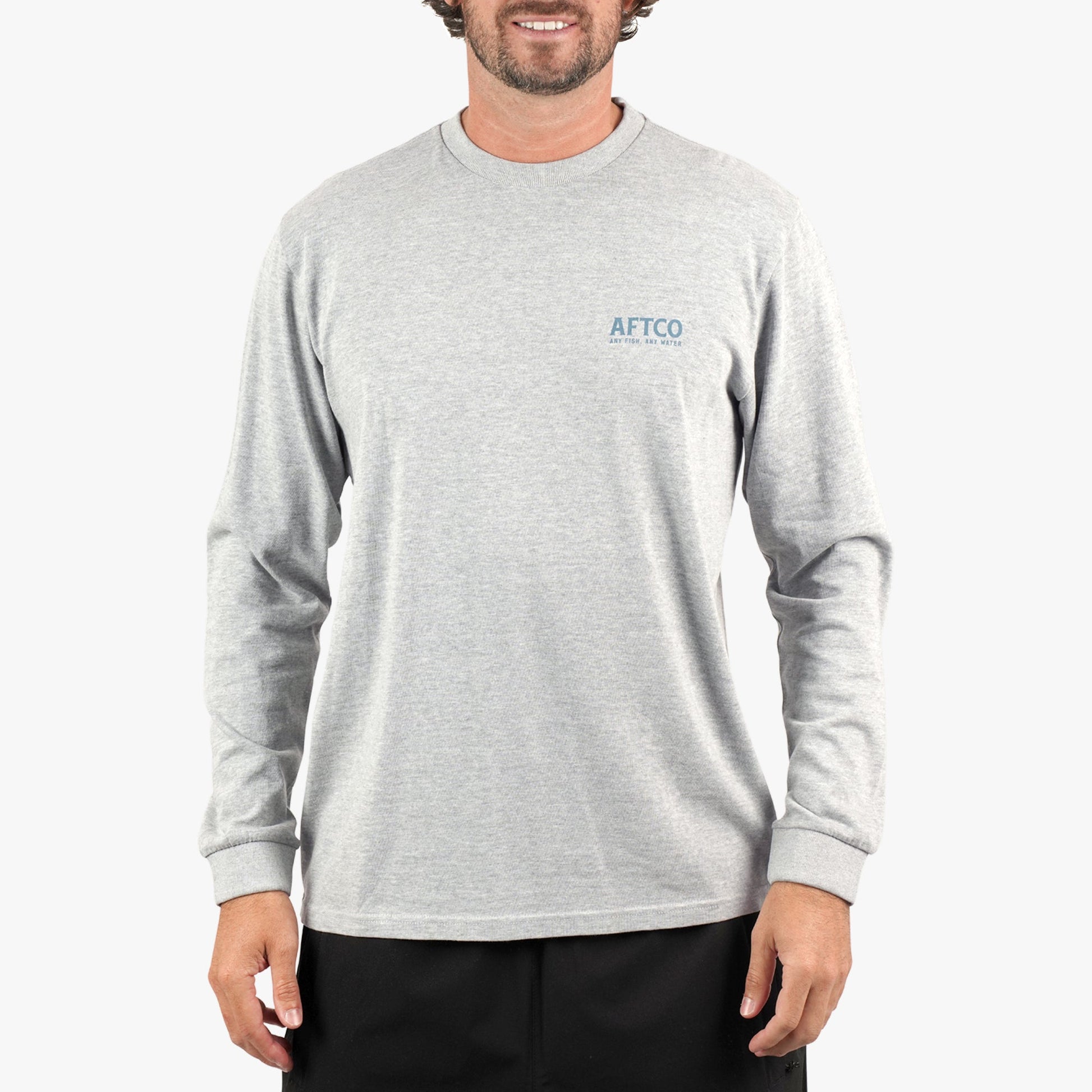 Mens Horizon Long Sleeve Fishing Tee Shirt - AFTCO