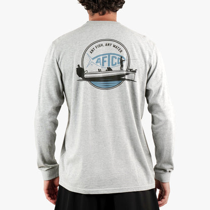Mens Horizon Long Sleeve Fishing Tee Shirt - AFTCO