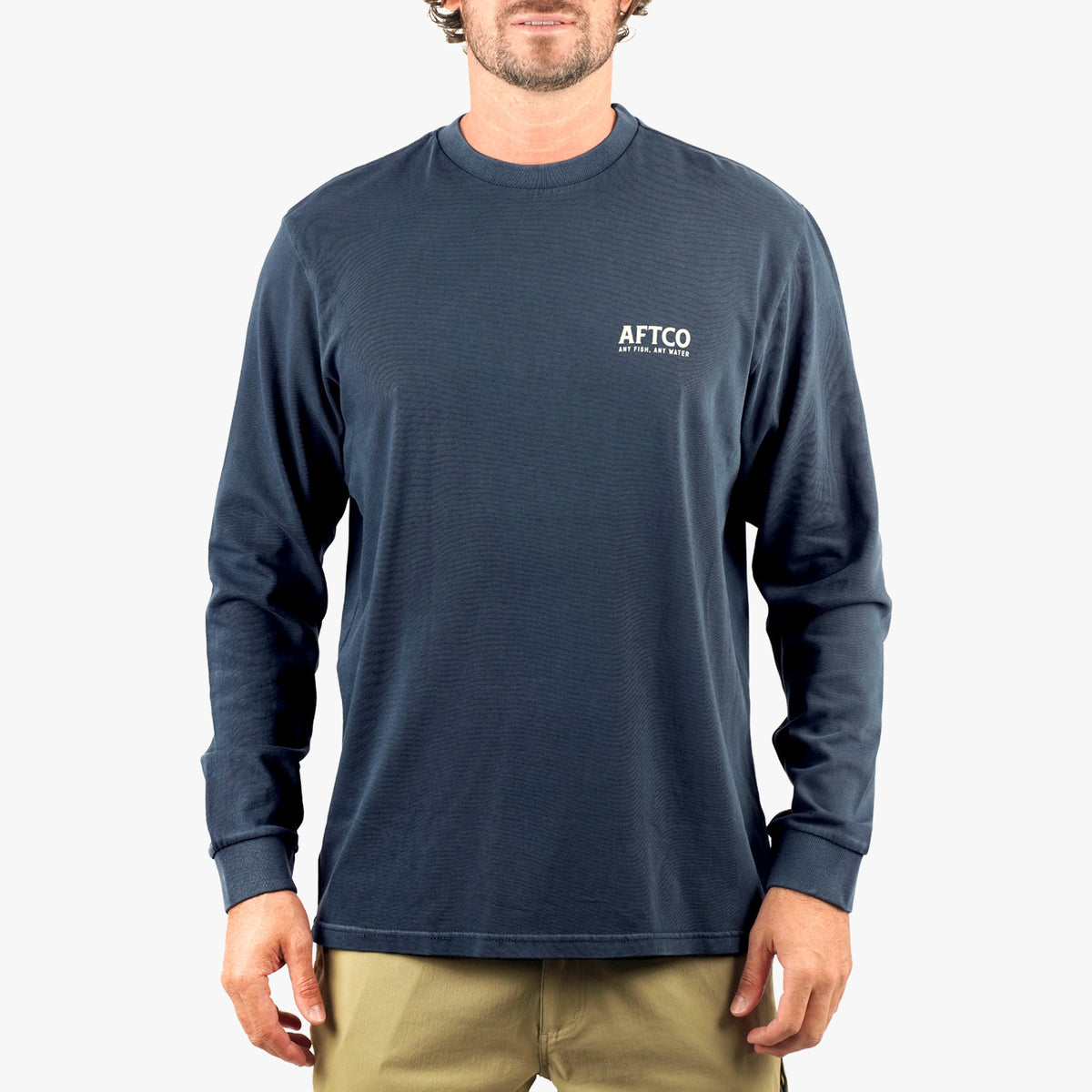 Mens Horizon Long Sleeve Fishing Tee Shirt - AFTCO