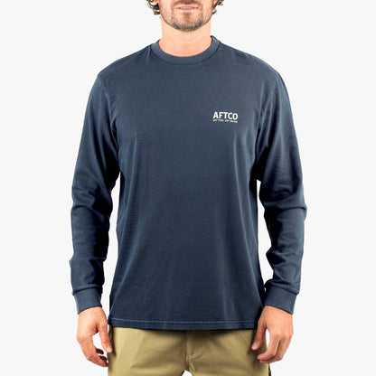 Mens Horizon Long Sleeve Fishing Tee Shirt - AFTCO