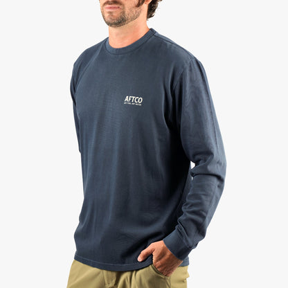 Mens Horizon Long Sleeve Fishing Tee Shirt - AFTCO