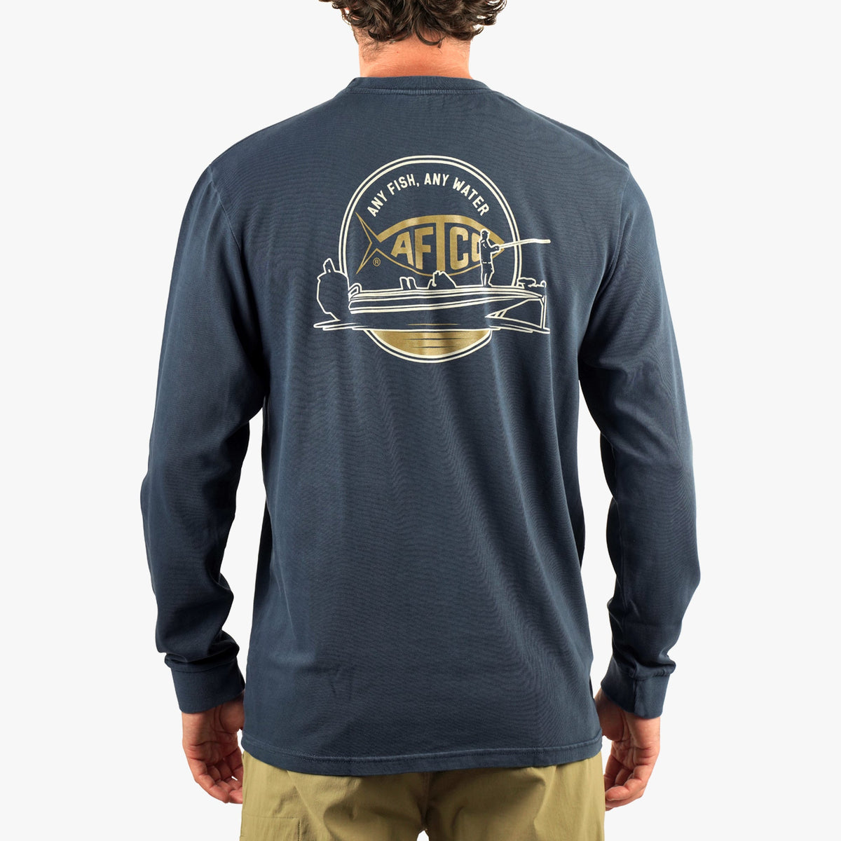 Mens Horizon Long Sleeve Fishing Tee Shirt - AFTCO