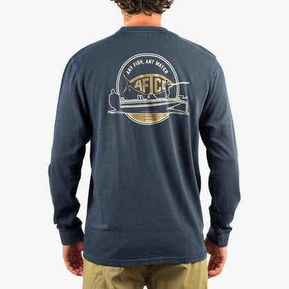 Mens Horizon Long Sleeve Fishing Tee Shirt - AFTCO