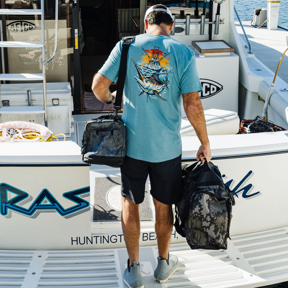 Mens Ship Out SS Fishing T-Shirts - AFTCO