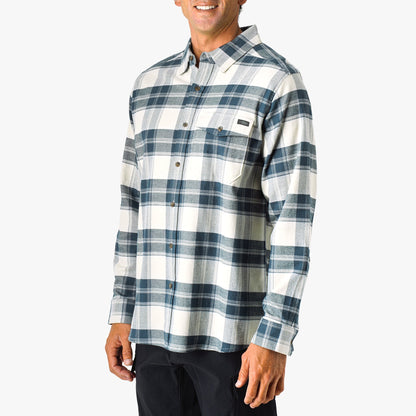 Mens Lager LS Flannel Shirt - AFTCO