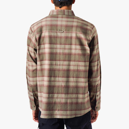 Mens Lager LS Flannel Shirt - AFTCO