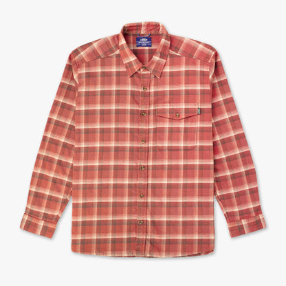 Mens Lager LS Flannel Shirt - AFTCO