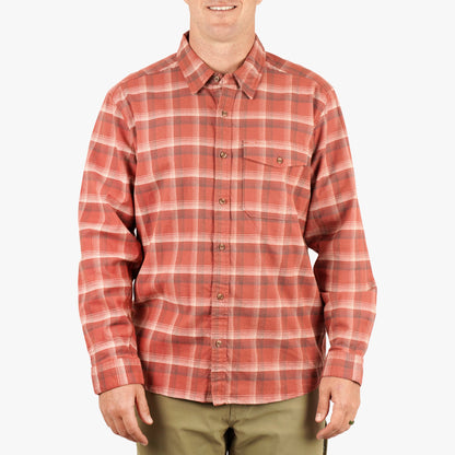 Mens Lager LS Flannel Shirt - AFTCO