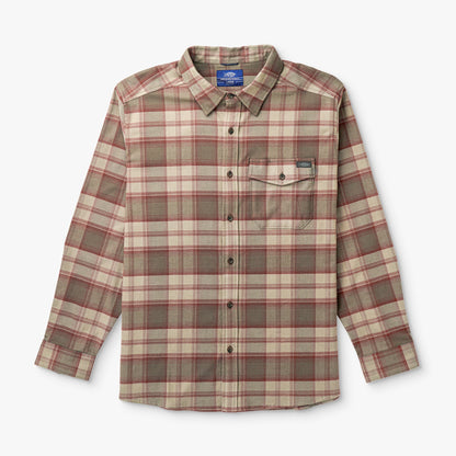 Mens Lager LS Flannel Shirt - AFTCO
