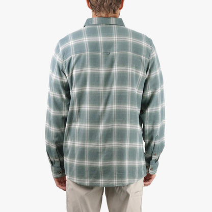 Mens Lager LS Flannel Shirt - AFTCO