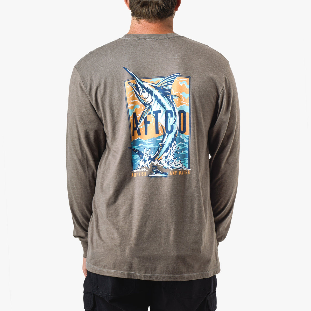 Mens Wander Long Sleeve Fishing Shirt - AFTCO