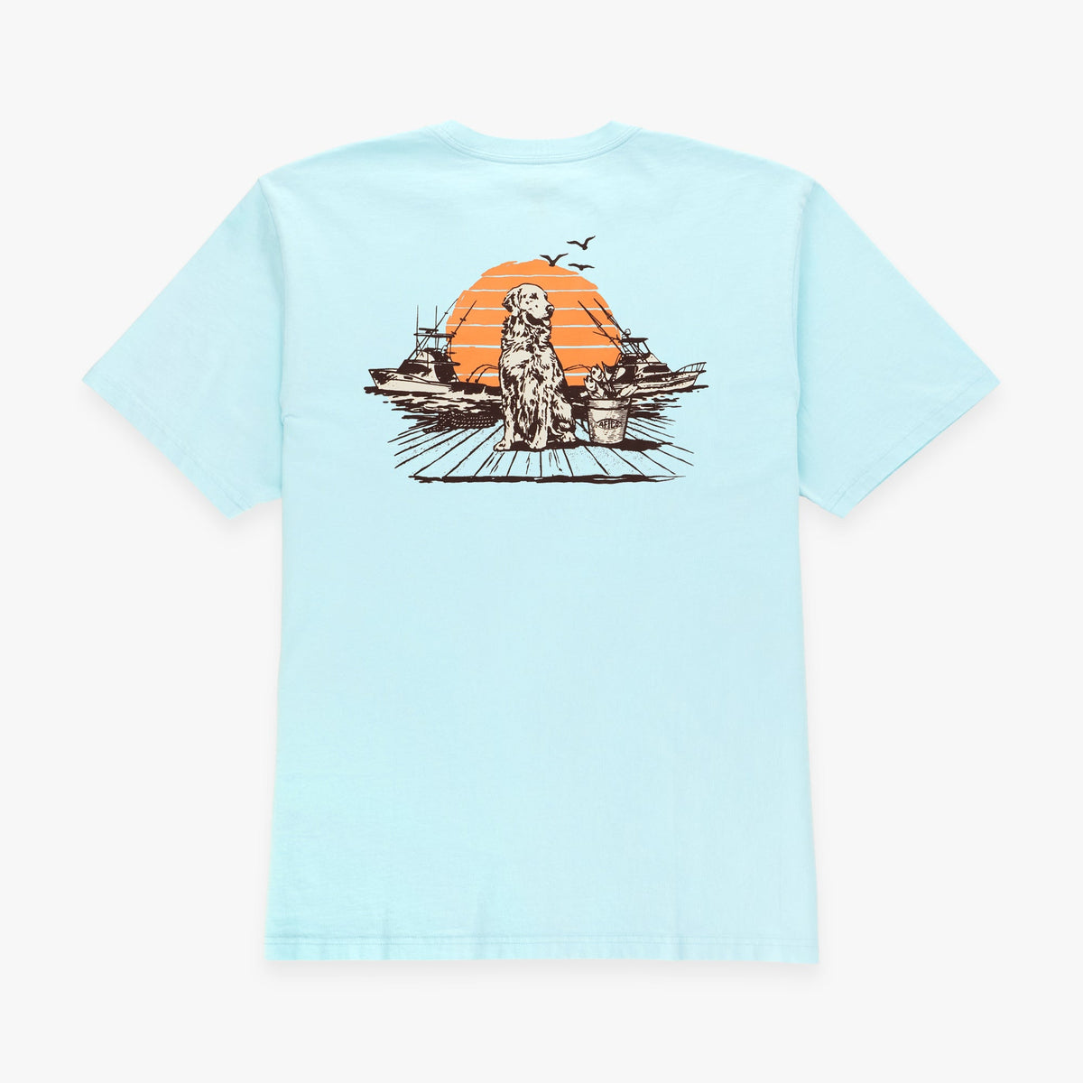 Mens Bucket SS Fishing Tee Shirt - AFTCO