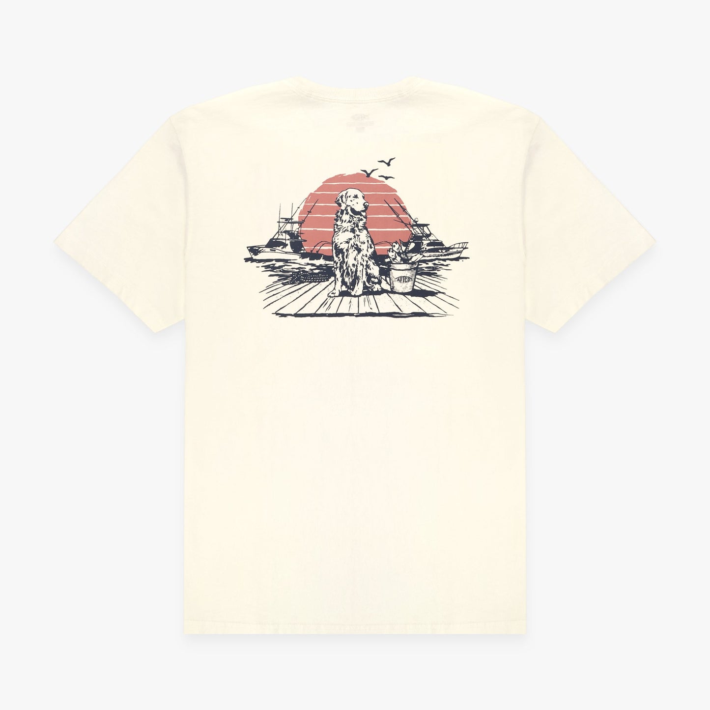 Mens Bucket SS Fishing Tee Shirt - AFTCO