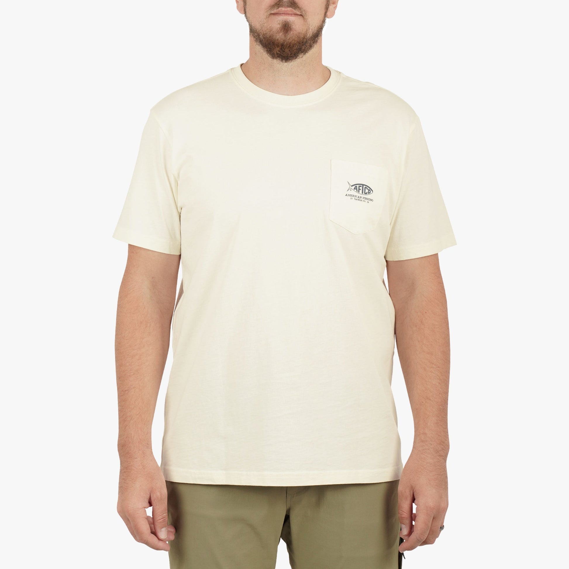 Mens Bucket SS Fishing Tee Shirt - AFTCO