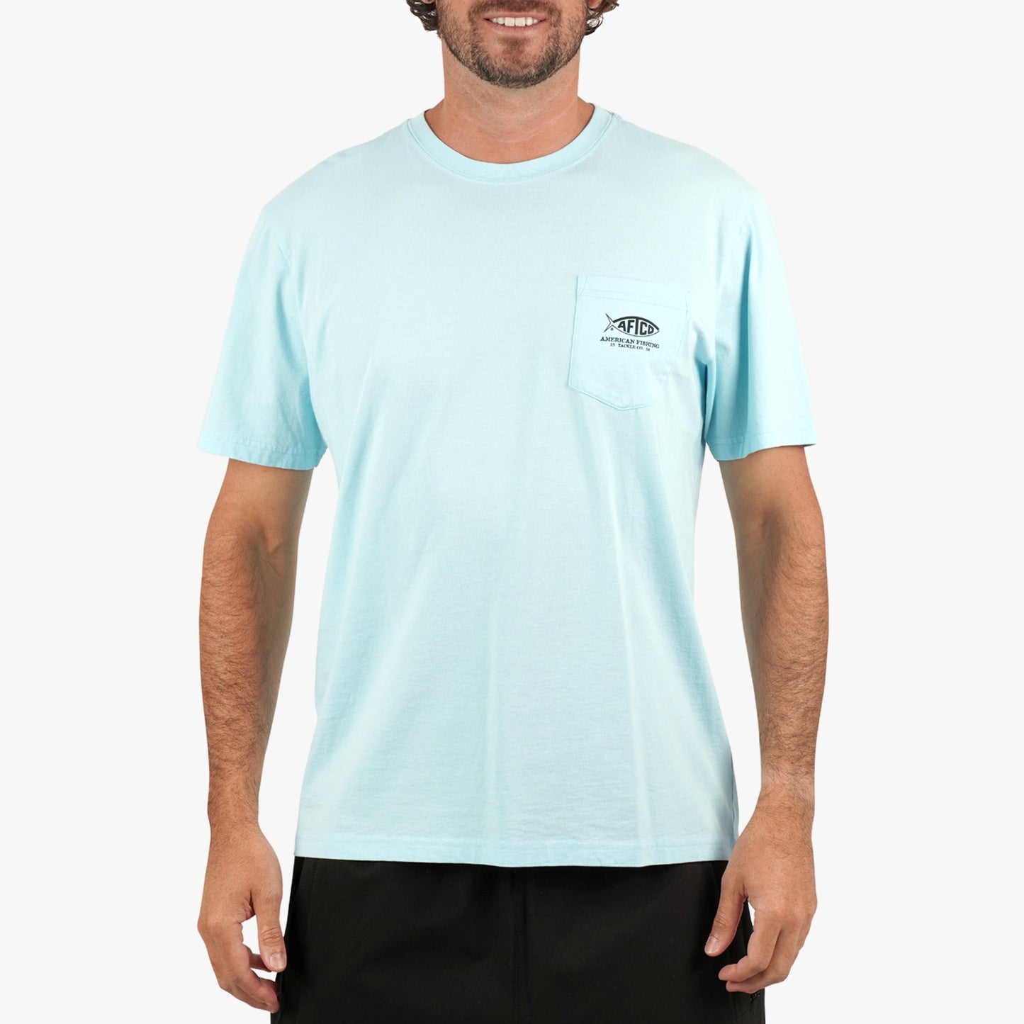Mens Bucket SS Fishing Tee Shirt - AFTCO