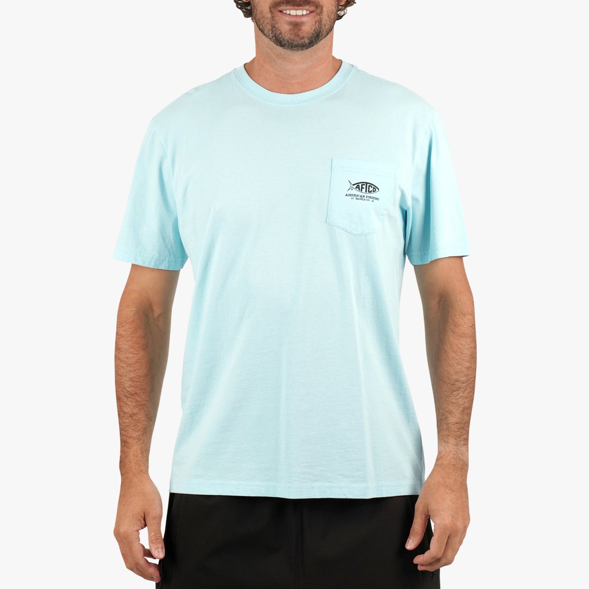 Mens Bucket SS Fishing Tee Shirt - AFTCO