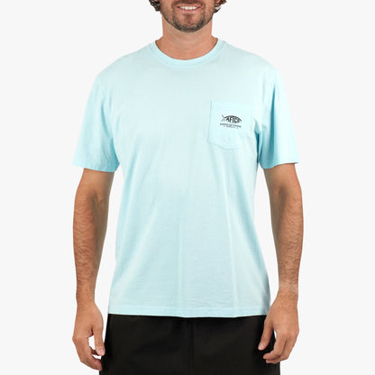 Mens Bucket SS Fishing Tee Shirt - AFTCO