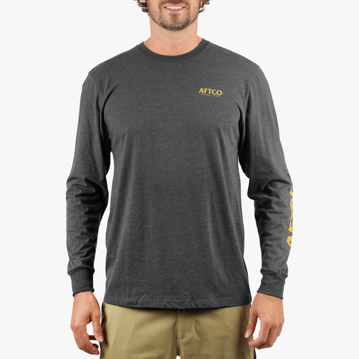 Mens Shadow Long Sleeve Fishing T-Shirt - AFTCO