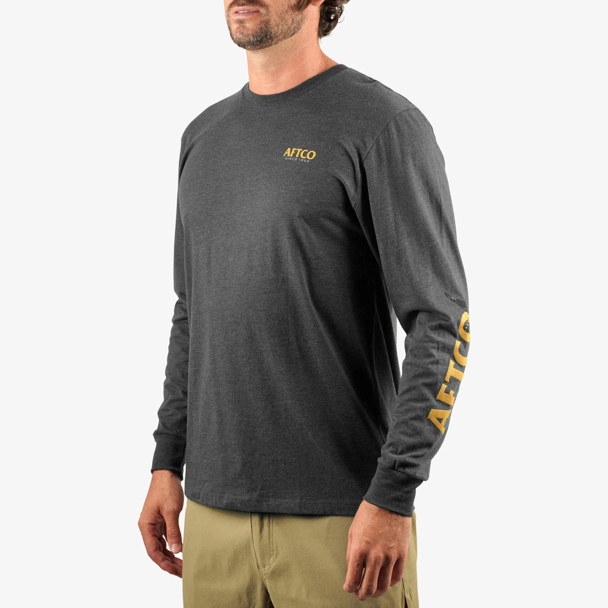 Mens Shadow Long Sleeve Fishing T-Shirt - AFTCO