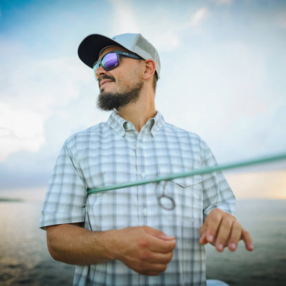 Mens Portside SS Vented Fishing Shirt - AFTCO