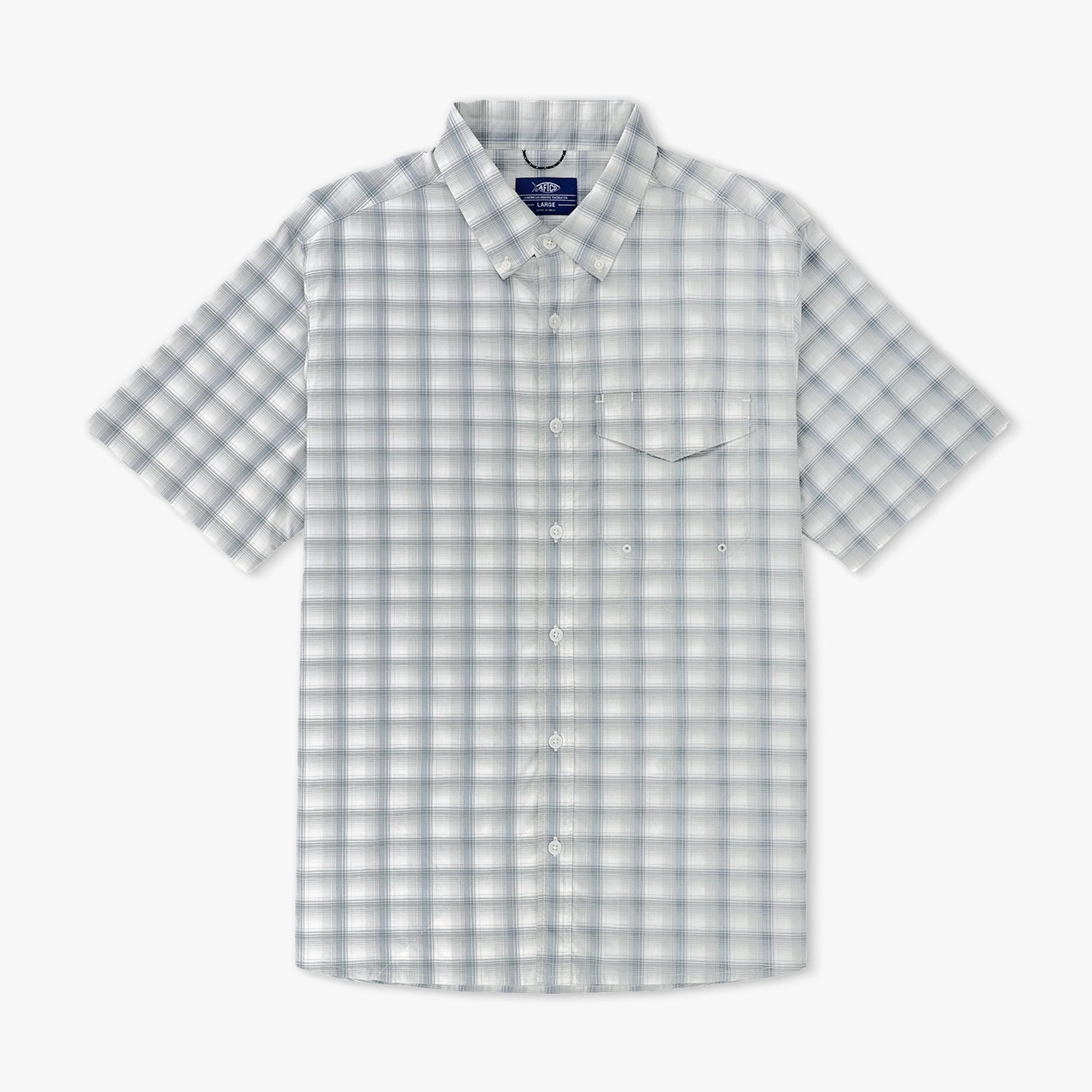 Mens Portside SS Vented Fishing Shirt - AFTCO