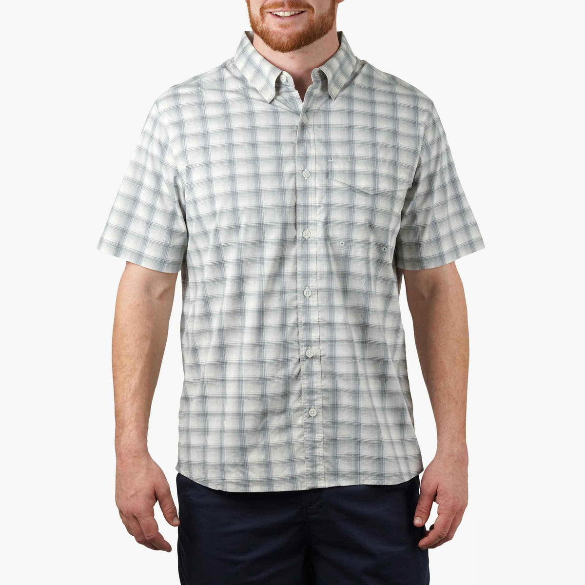 Mens Portside SS Vented Fishing Shirt - AFTCO