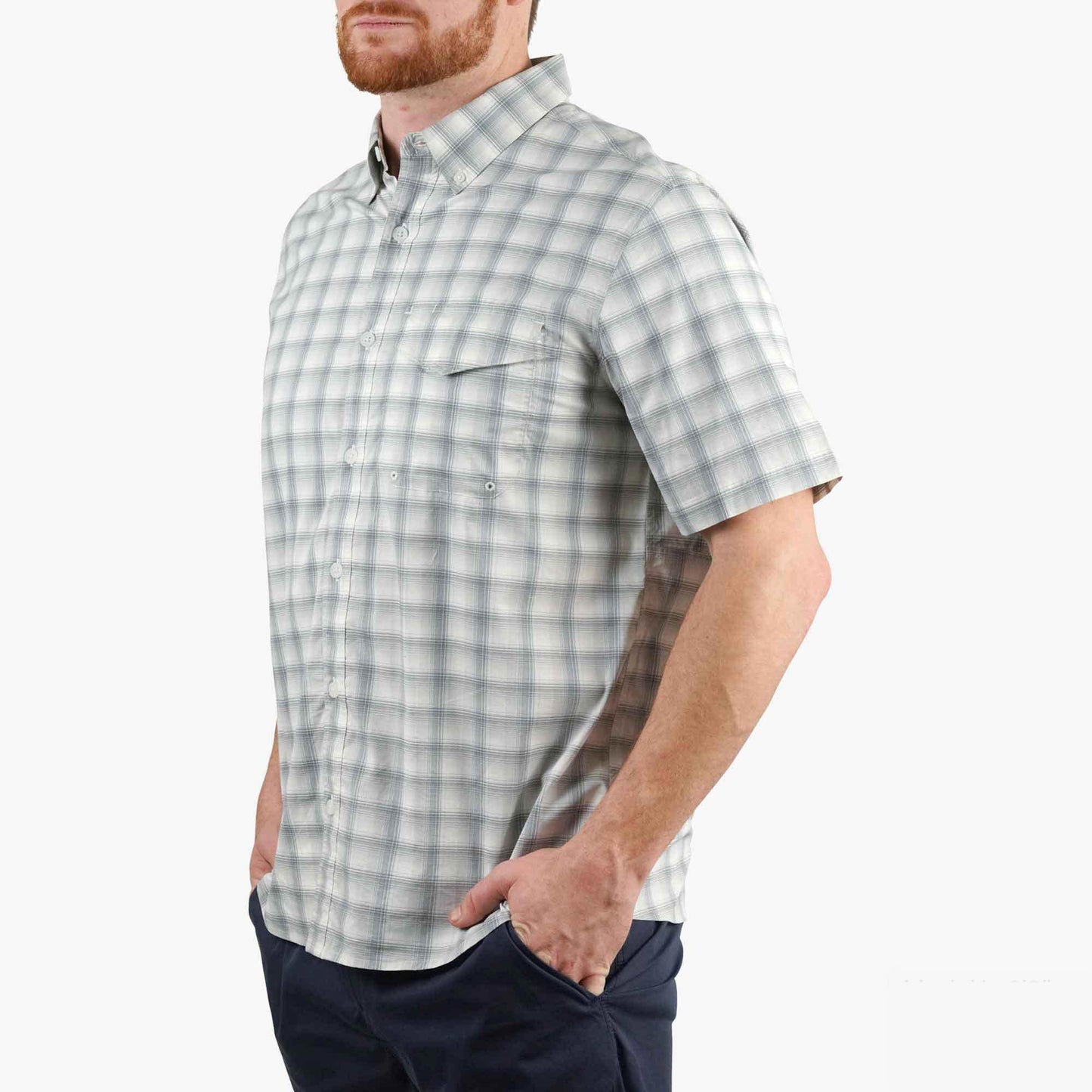 Mens Portside SS Vented Fishing Shirt - AFTCO