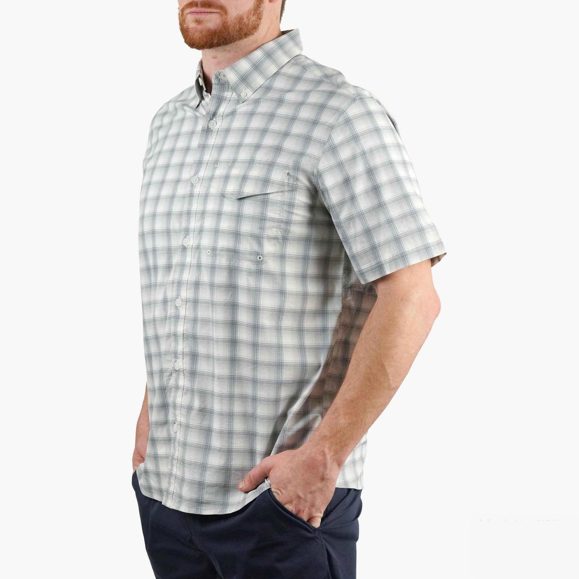 Mens Portside SS Vented Fishing Shirt - AFTCO