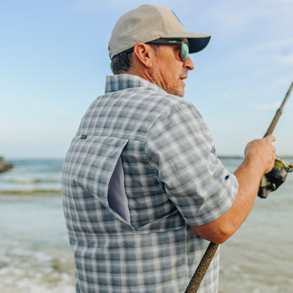 Mens Portside SS Vented Fishing Shirt - AFTCO