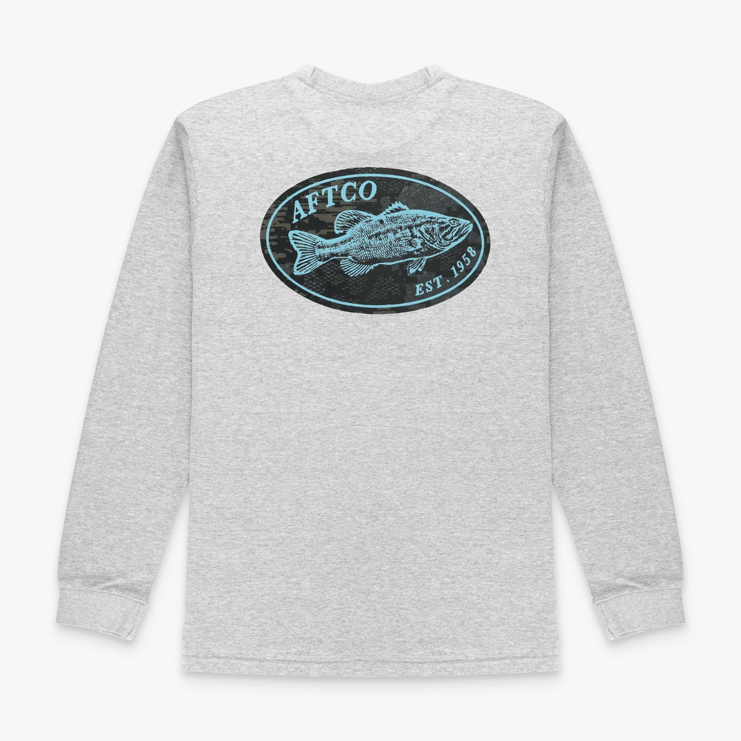 Mens Domino Long Sleeve Fishing T-Shirt - AFTCO