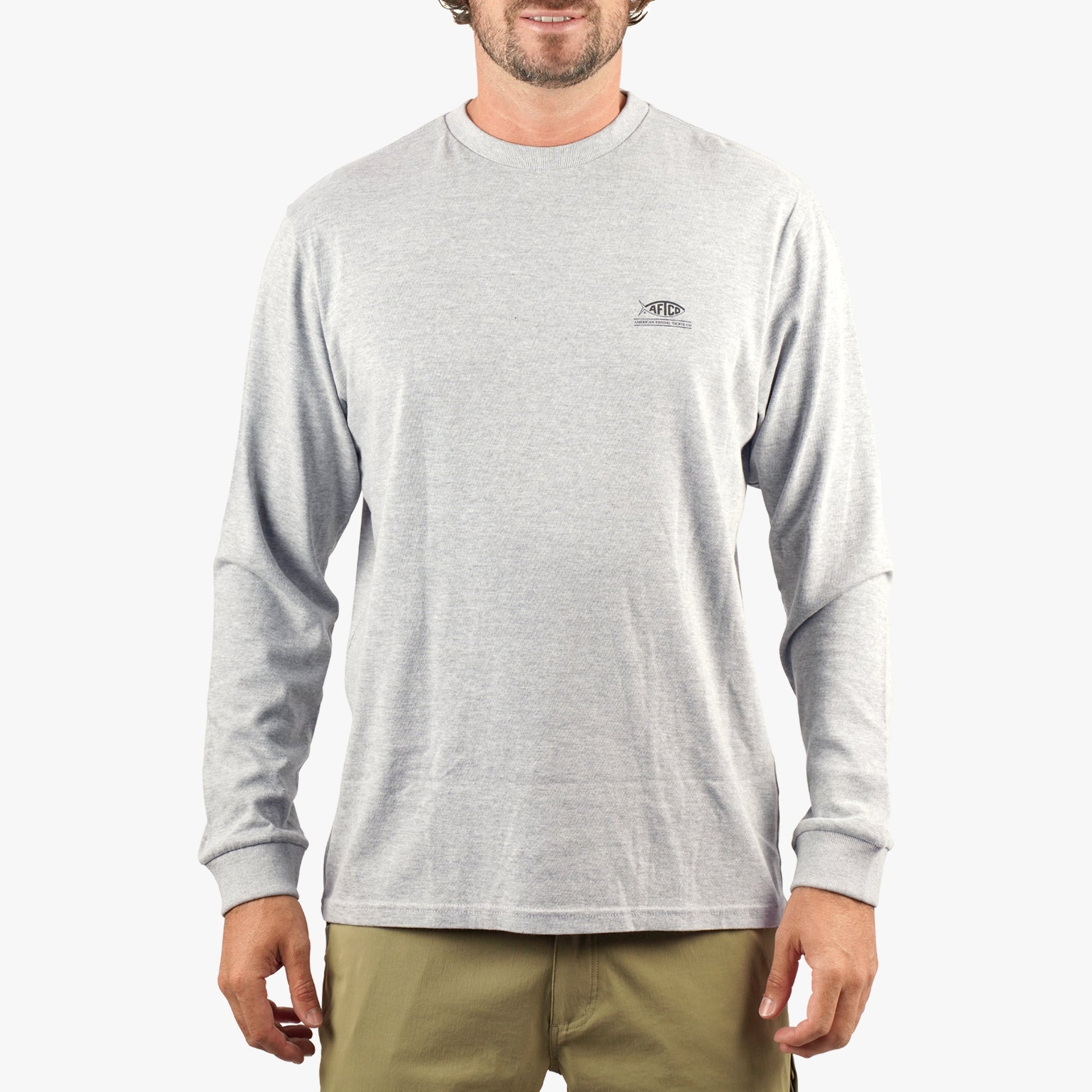 Mens Domino Long Sleeve Fishing T-Shirt - AFTCO