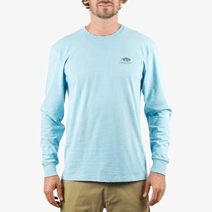 Mens Bucket Long Sleeve Fishing Tee Shirt - AFTCO