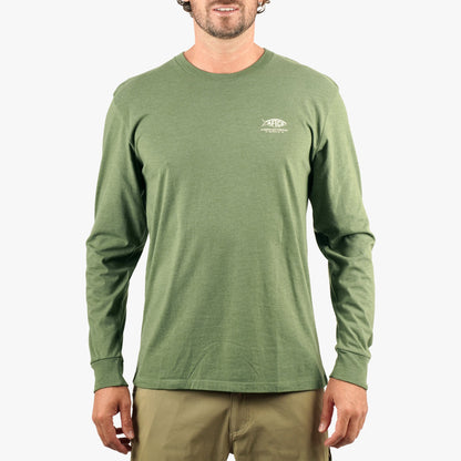 Mens Bucket Long Sleeve Fishing Tee Shirt - AFTCO